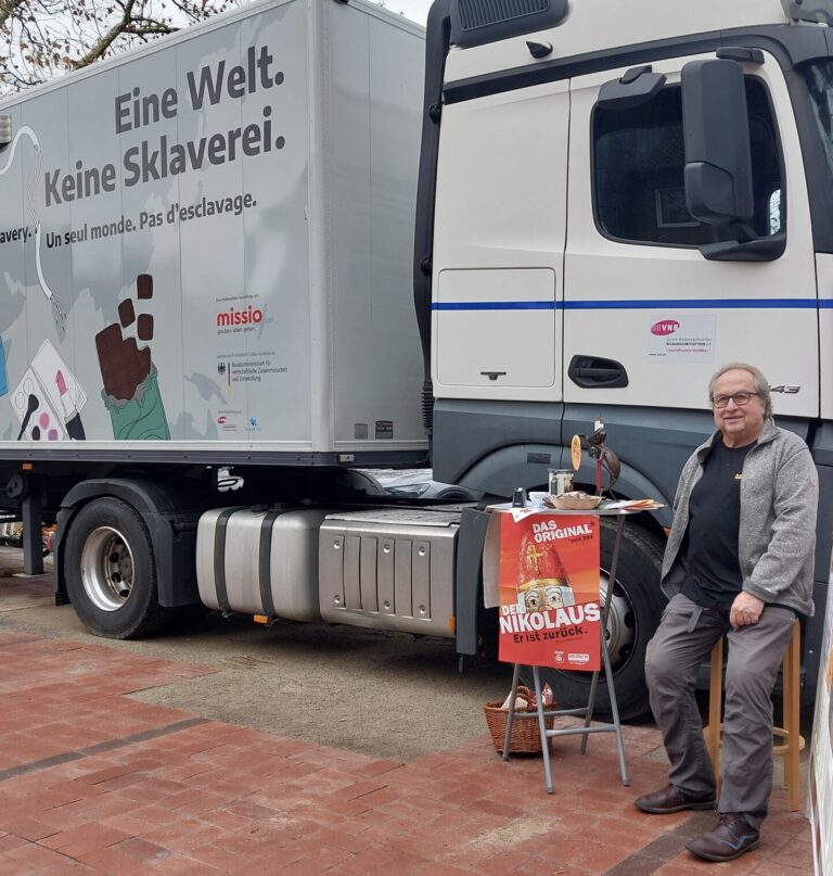 Missio Truck gegen moderne Sklaverei in Oelde